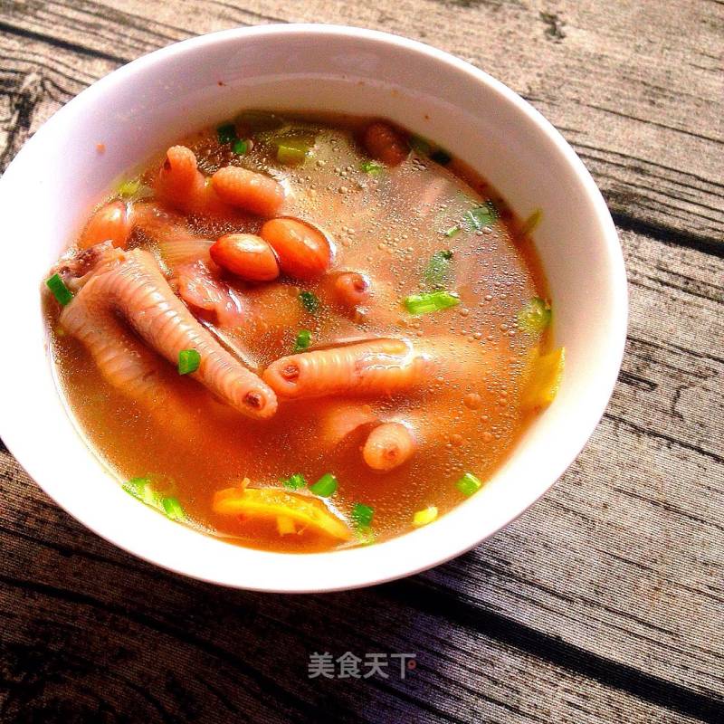 Peanut Chicken Feet Soup recipe