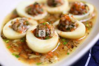 Baby's Favorite Egg Stuffed Meatballs recipe