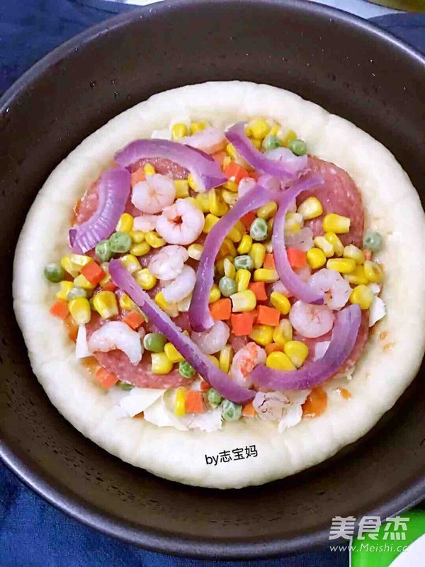 9 Inch Shrimp Pizza recipe