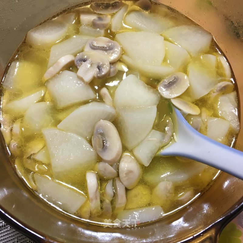 Radish and Mushroom Soup