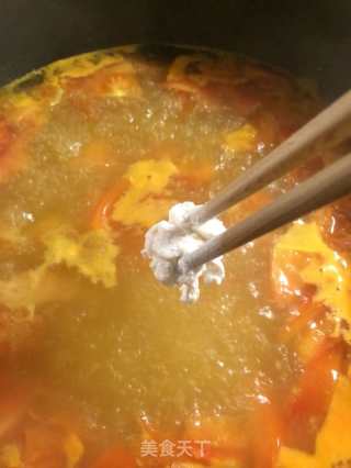 Tomato and Egg Pimple Soup recipe