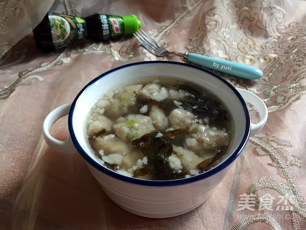 Yam Meatball Soup recipe