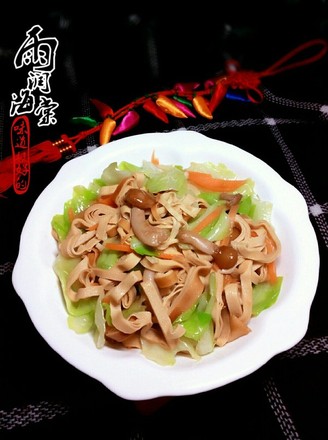 Stir-fried Dried Tofu with Cabbage