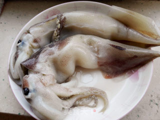 Fried Squid with Broccoli recipe