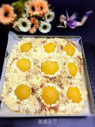 #柏翠大赛#yellow Peach Crispy Bread recipe