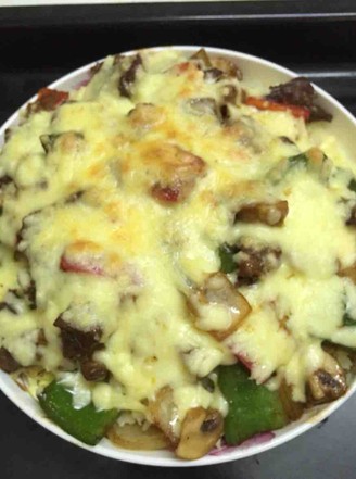 Baked Pasta with Beef Tenderloin with Black Pepper