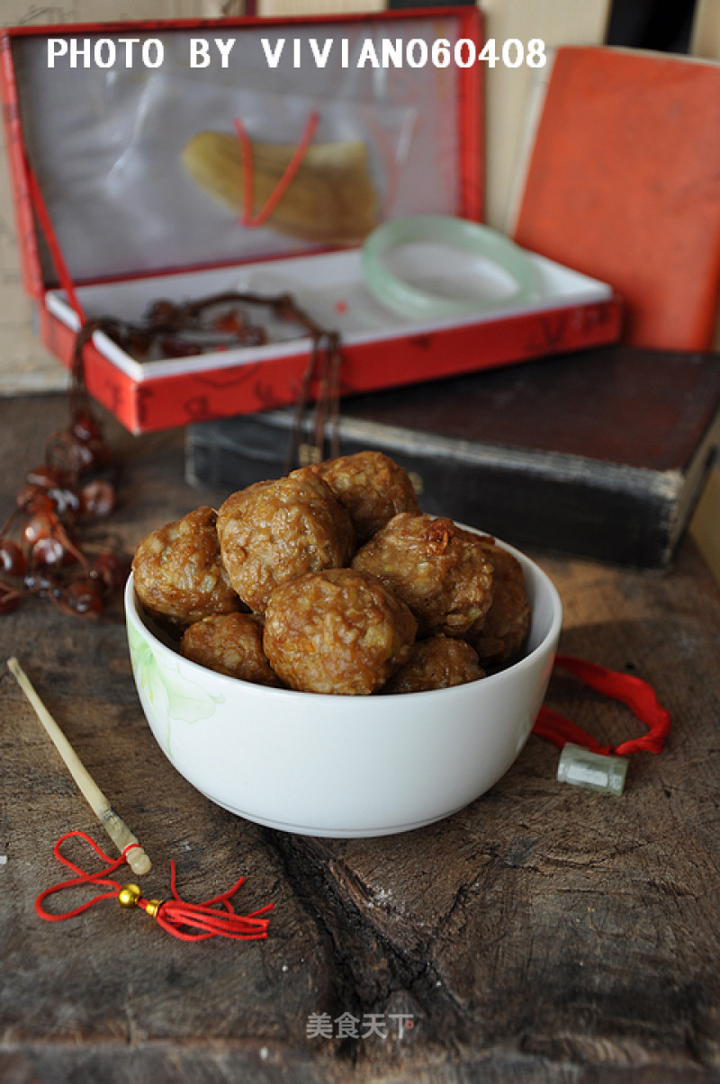 Lotus Root Meatballs recipe