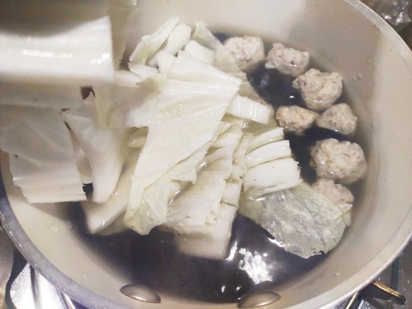 Tripe Meatballs and Cabbage Soup recipe