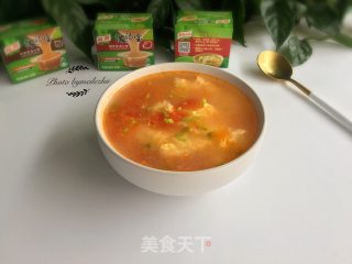 Tomato Egg Drop Soup recipe