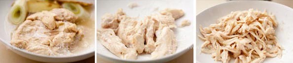 Chicken Shredded with Sesame Sauce recipe