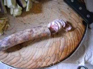 Steamed Eggplant with Cured Meat recipe