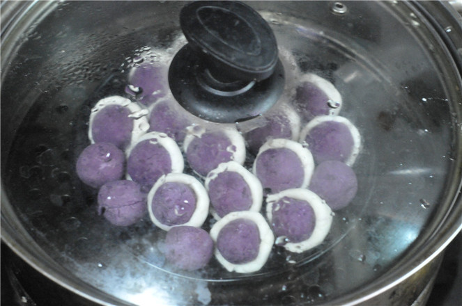 Purple Sweet Potato Yam Balls recipe