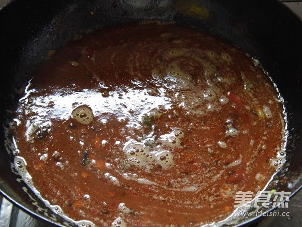 Cilantro Meatballs in Red Soup recipe