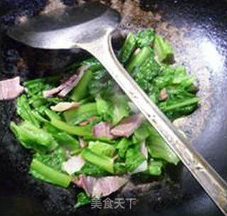 Stir-fried Lettuce with Bacon recipe