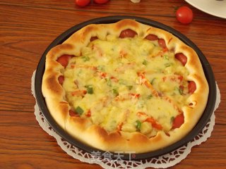 European Style Pleurotus and Bacon Pizza recipe