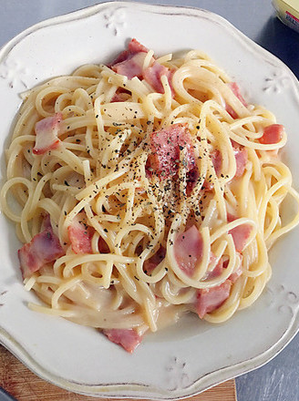 Creamy Bacon Pasta (lazy Version) recipe