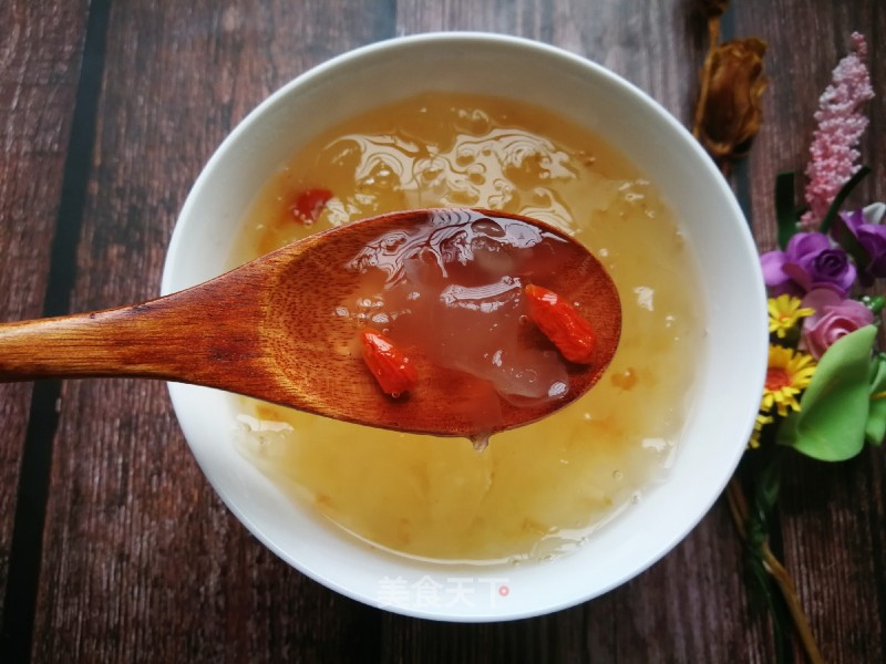 Peach Gum Soap Japonica Rice Tremella Soup recipe