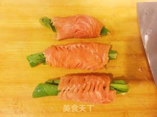 Grilled Salmon and Vegetable Roll recipe