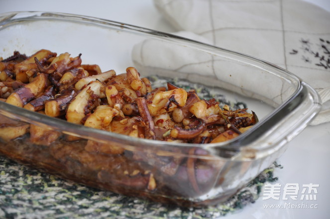 Grilled Squid with Korean Spicy Sauce recipe