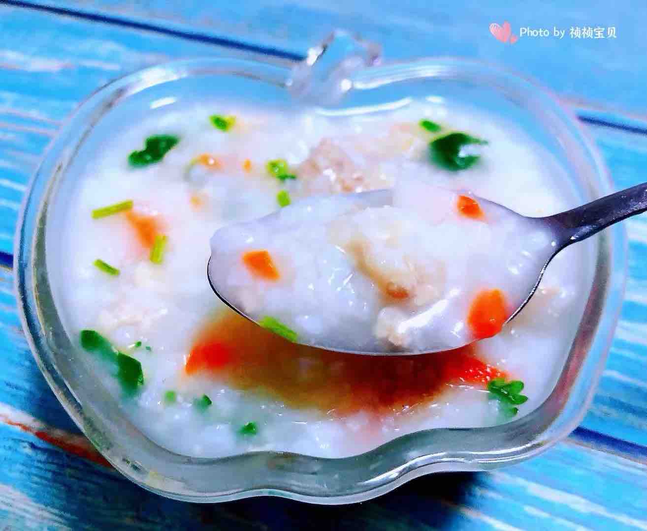 Porridge with Yam, Carrot and Fresh Meat recipe