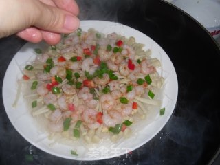 Home-cooked Fast Food-steamed Shrimp with Golden Needle Vermicelli recipe