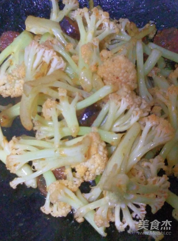 Shacha Dry Stir-fried Cauliflower recipe