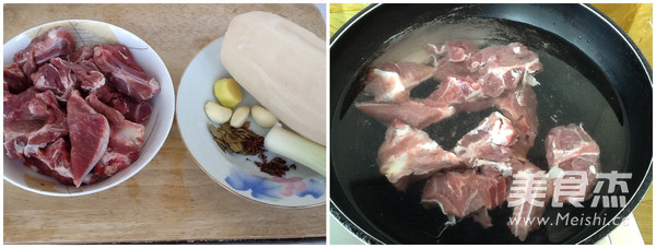 Braised Bone Stew with Lotus Root recipe