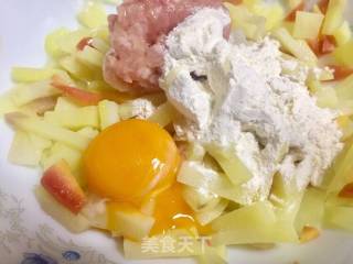 #春日美食#seaweed Minced Meat Potato Heart recipe