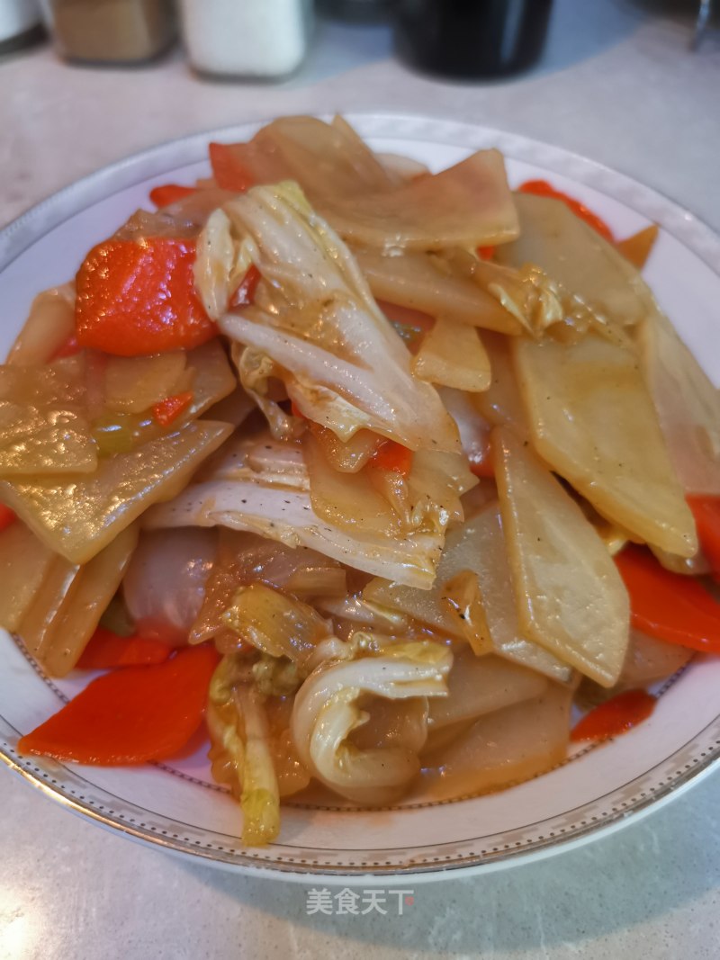 Stir-fried Cabbage Slices recipe
