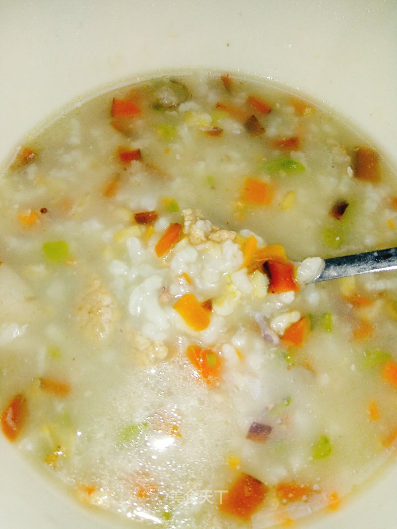 Sour Radish and Lean Pork Congee recipe