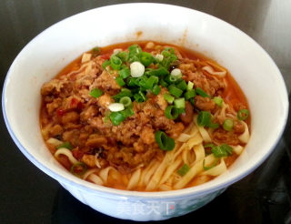 Hand-made Noodles with Spicy Miso Noodles and Pea Noodles recipe