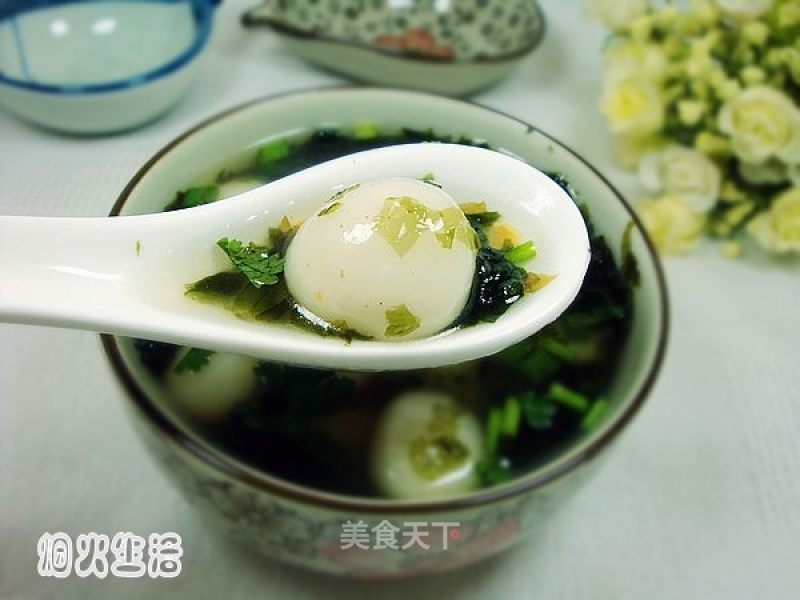 Seaweed and Salty Glutinous Rice Balls recipe