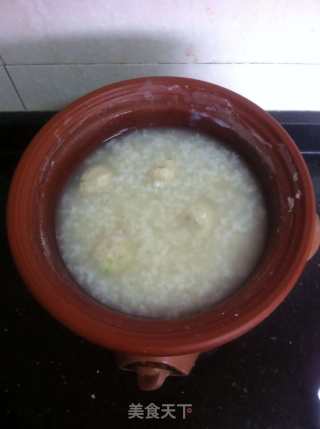 Green Vegetable Chicken Ball Congee recipe