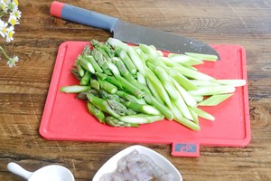 Fresh in Spring🔥fried Shrimps with Asparagus in Abalone Sauce🔥fresh and Low-fat recipe