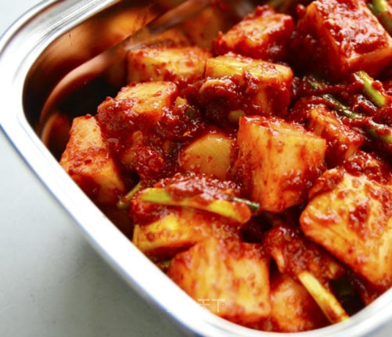 Korean Spicy Radish Cubes recipe