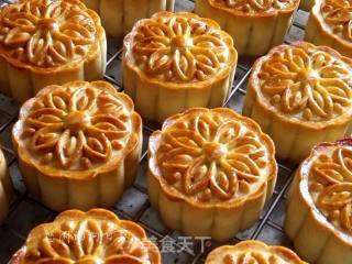 #新良第一节烤大赛#——five-ren Moon Cakes recipe