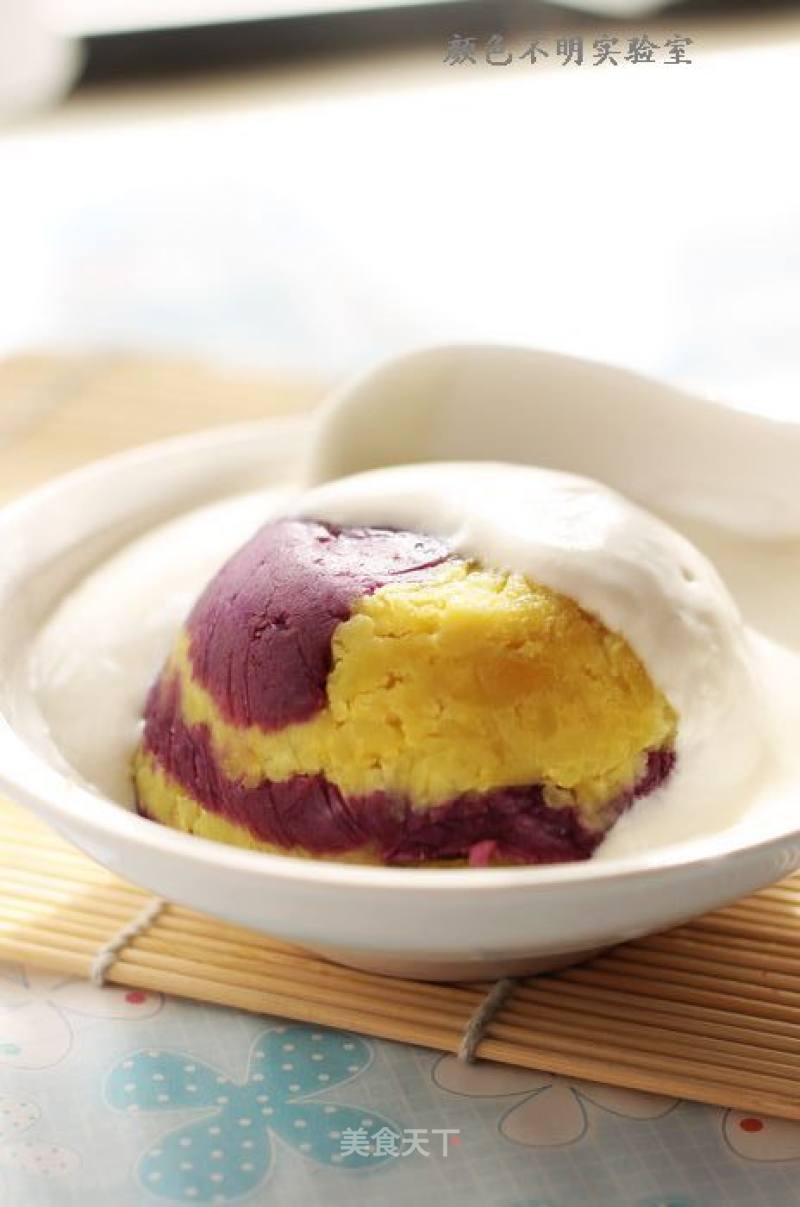 Yogurt Two-color Mashed Potatoes recipe