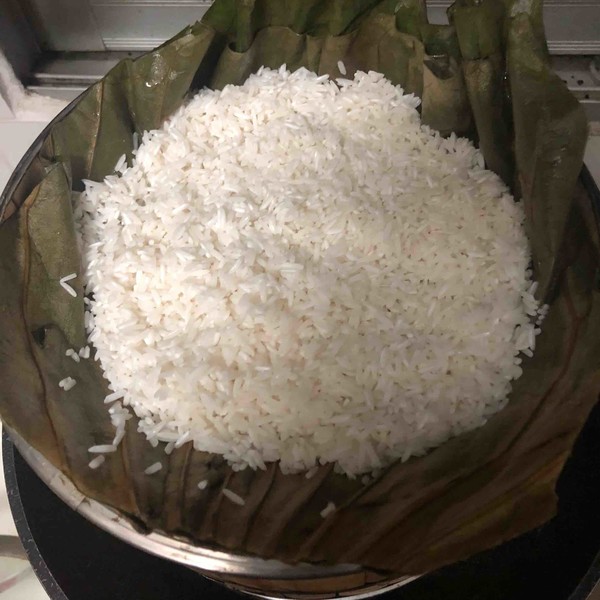 Sauteed Cage Rice/lotus Leaf Rice recipe
