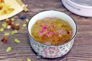 Peach Gum Snow Swallow Saponin Rice Soup recipe