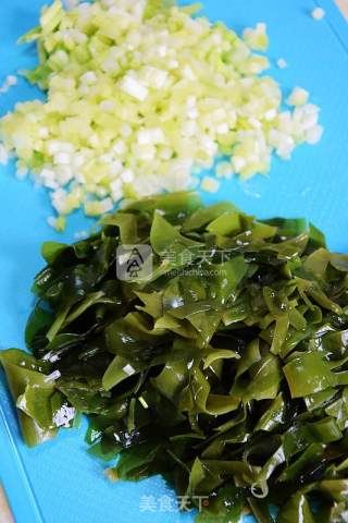 Wakame Shrimp Paste Minced Meat Cake recipe