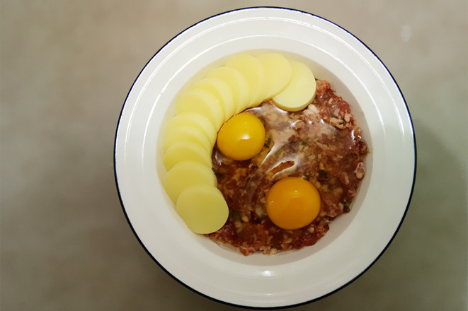 Steamed Eggs with Minced Meat and Tofu recipe