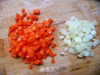 Fried Rice with Pea and Egg recipe