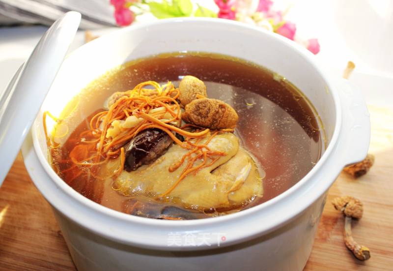 Stewed Chicken with Matsutake Mushroom recipe