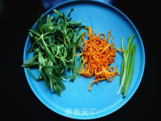 Spring Wild Vegetables: Pan-fried Rice Crackers recipe