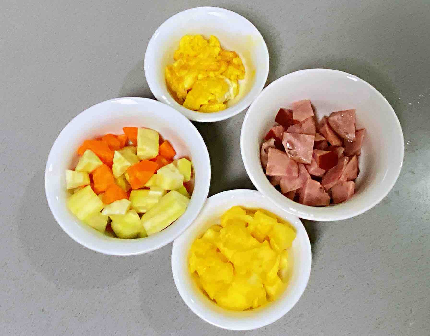 [recipe for Pregnant Women] Colorful Pineapple Rice, Bright Color and Sweet recipe