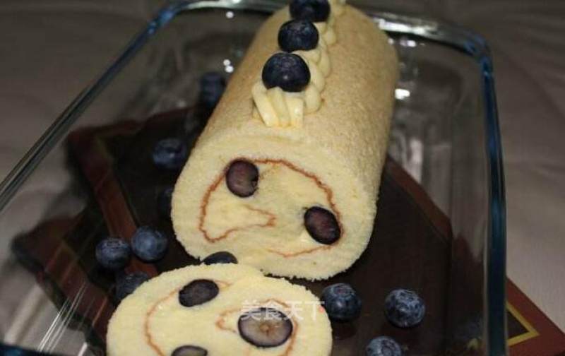 #the 4th Baking Contest and is Love to Eat Festival# Blueberry Cake Roll recipe