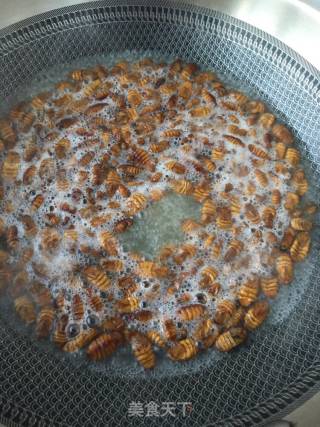 Dry Stir-fried Silkworm Pupa recipe
