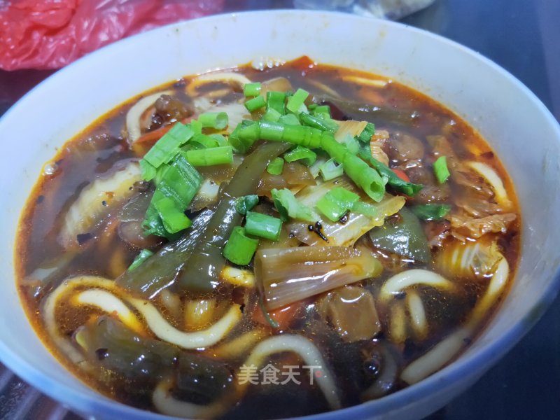 Spicy Seafood Potato Noodles recipe