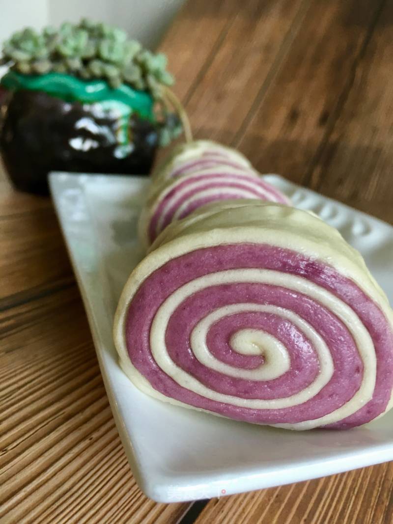 Knife Cut Purple Sweet Potato Hanami recipe