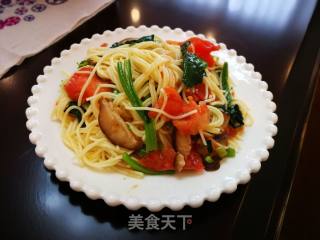 Fried Noodles with Vegetables and Corn recipe
